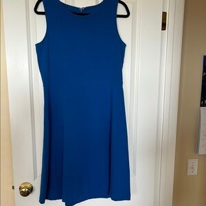 Elegant Blue Sleeveless Dress